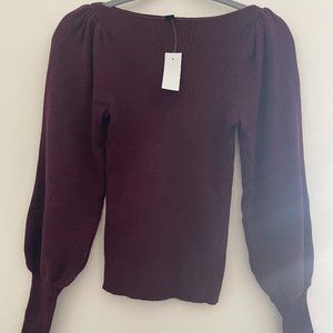 Ann Taylor - Sweater - Maroon